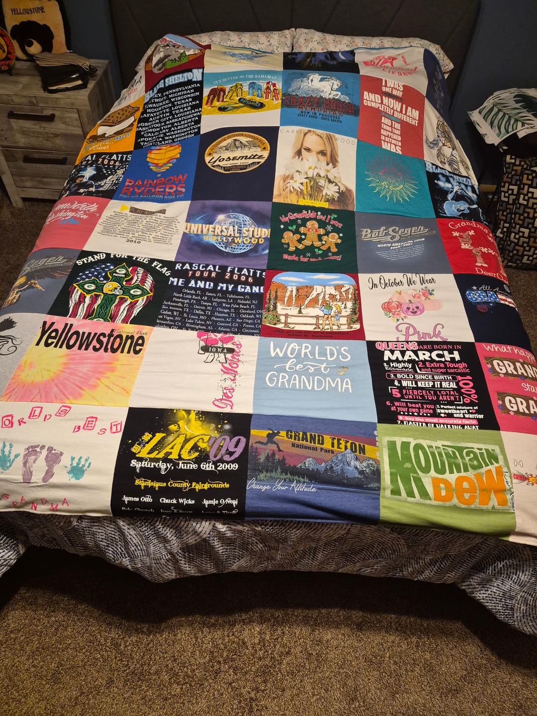 Customer photo review of Project Repat T-Shirt Quilt