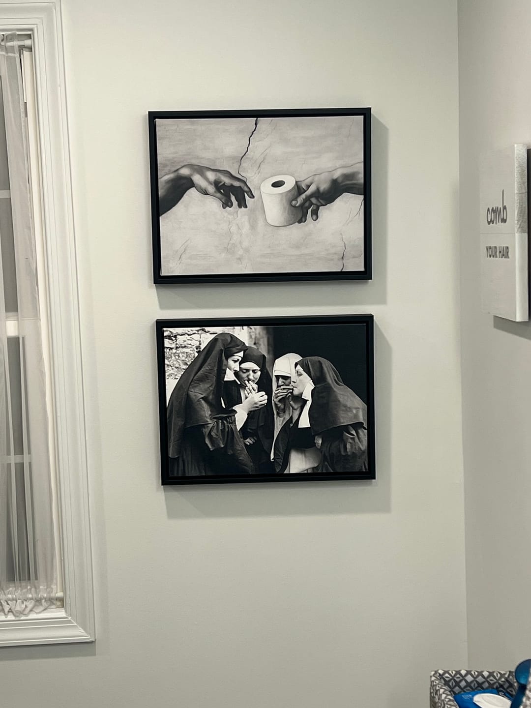 Customer photo review of Nuns Smoking Cigarettes