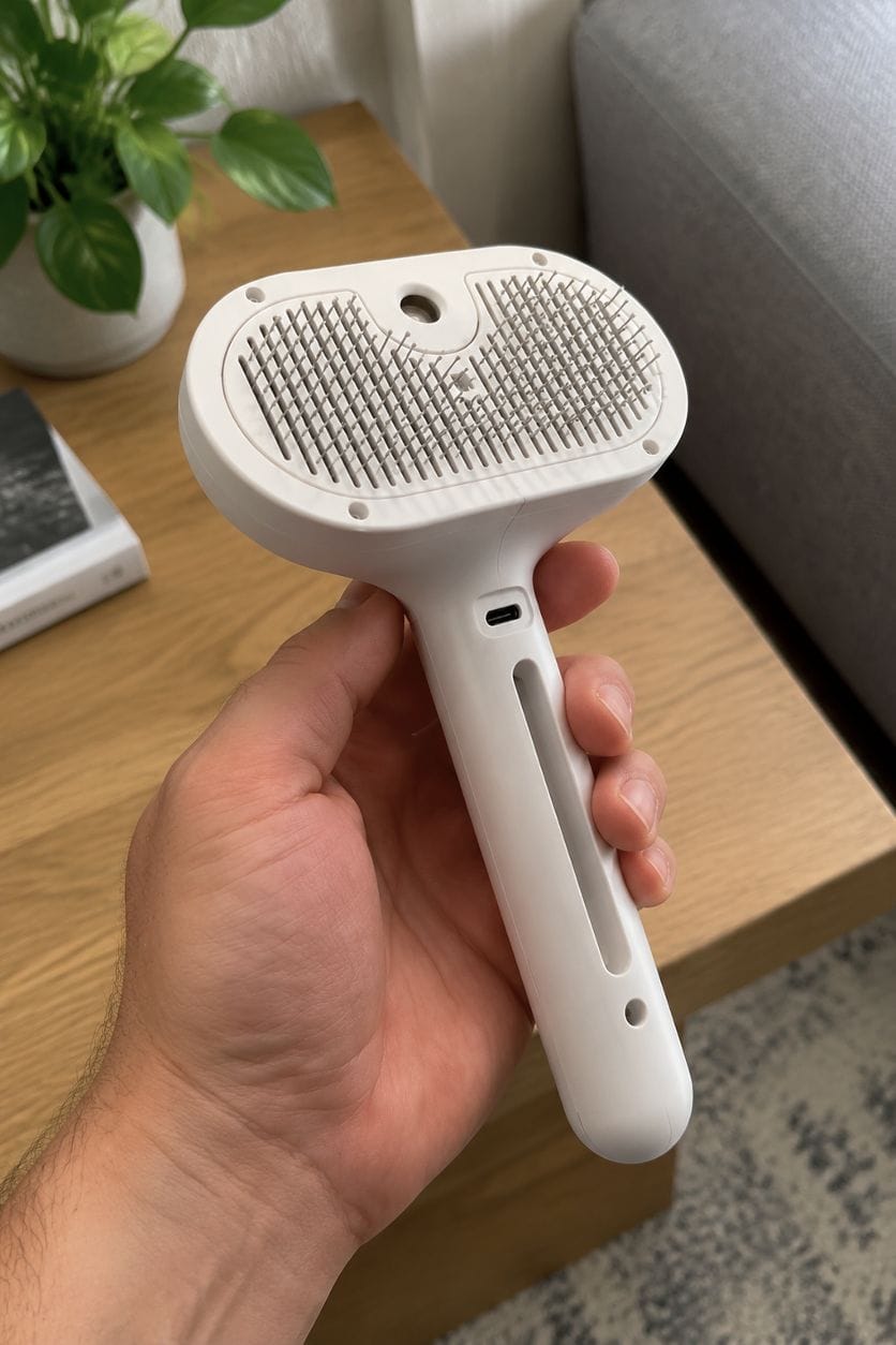 Customer photo review of TheGroomy™ Remover Brush + Cleasing Mist Set