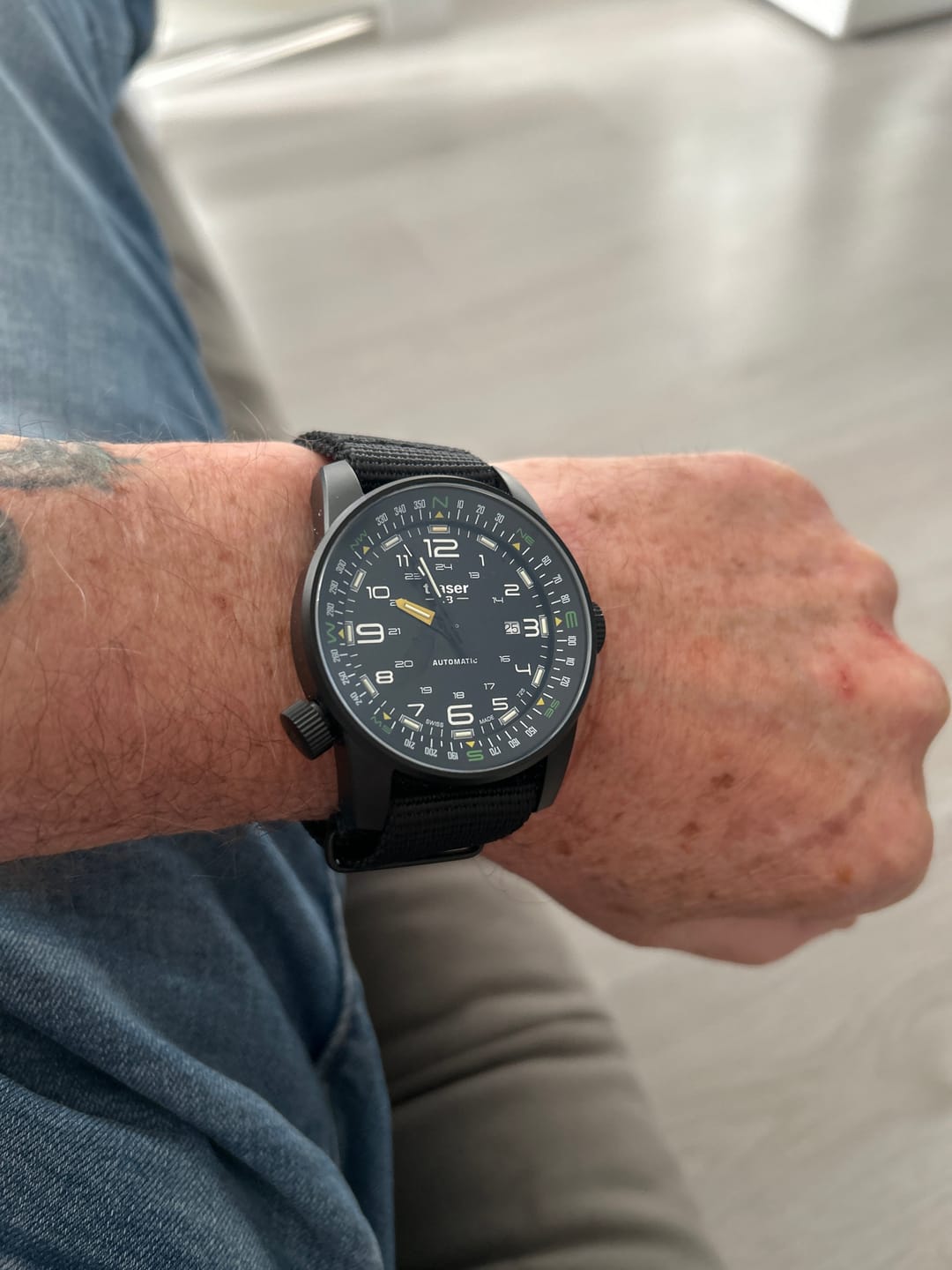 Customer photo review of P68 Pathfinder Automatic Black - 107718