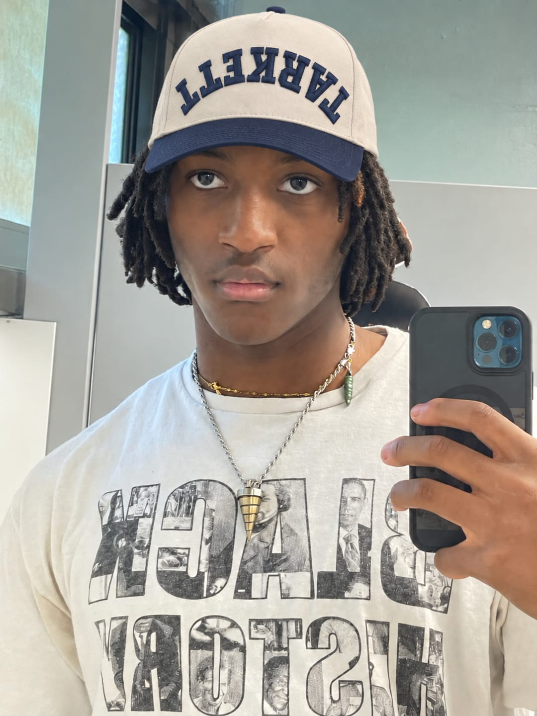 Customer photo review of Upside Down Text Snapback Hat – Custom Embroidered Cap