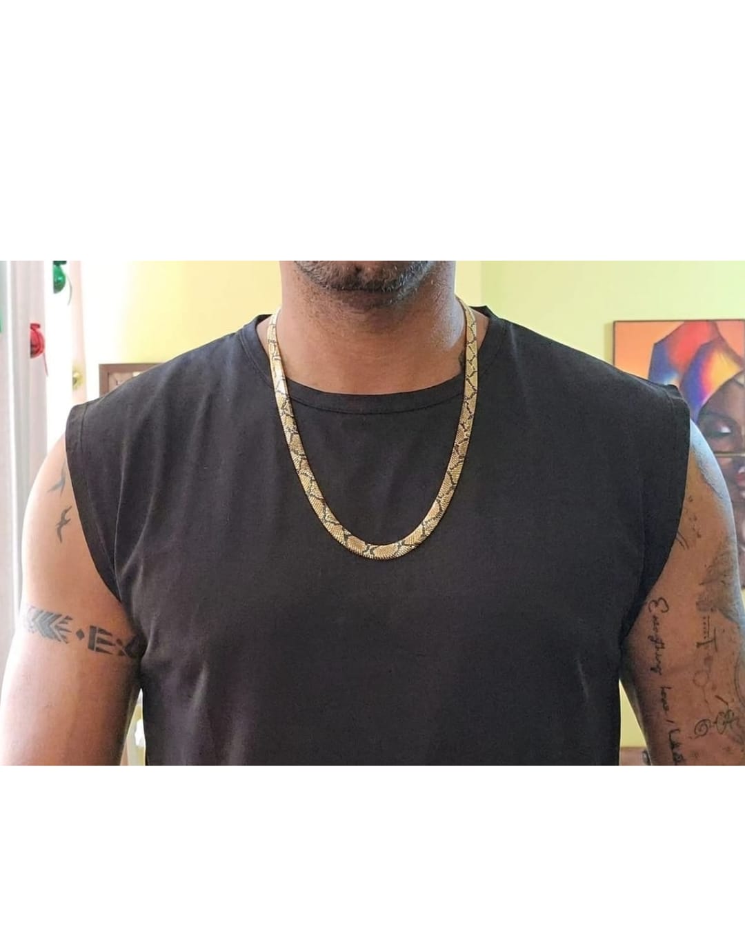 Customer photo review of VENYRA Serpent Necklace