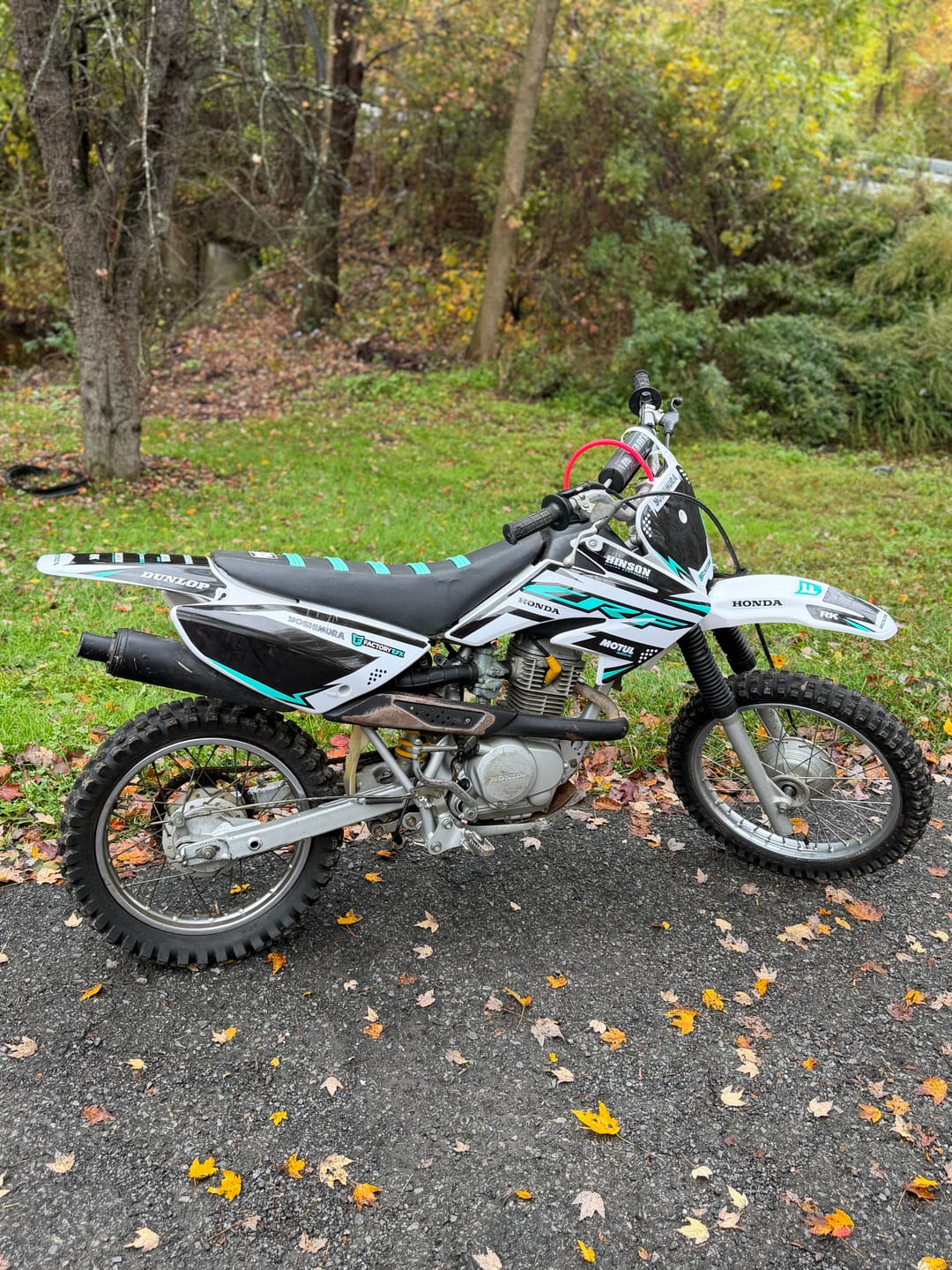Customer photo review of Custom Seat Cover: 2004 Honda CRF80F