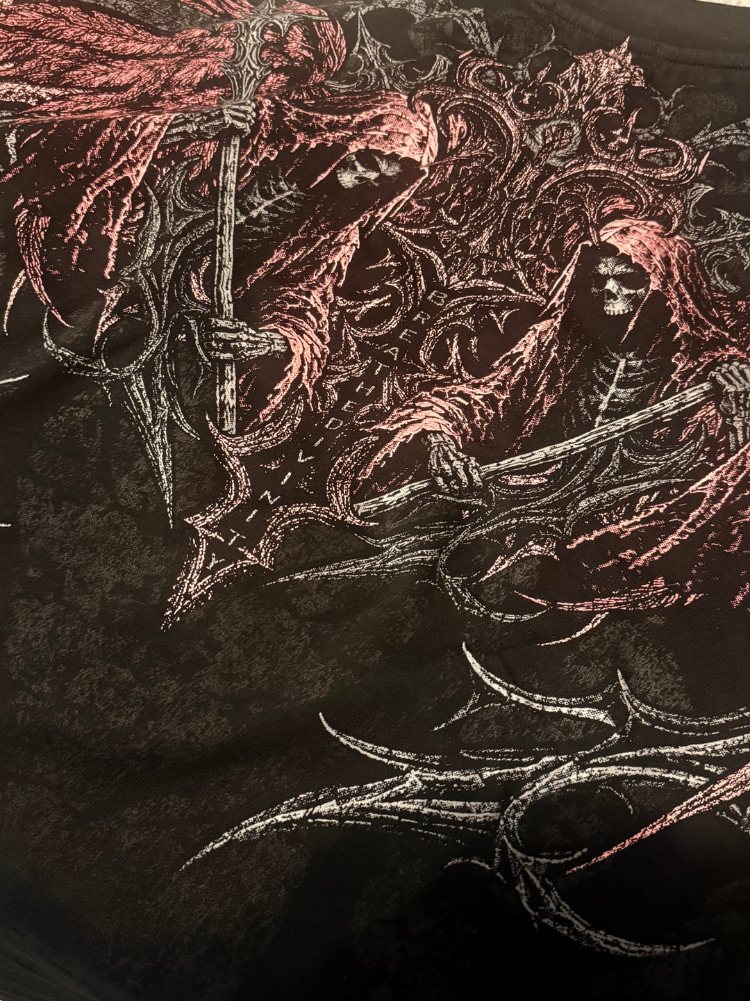 Customer photo review of Blood Reaper Oversized T-shirt [BLOODLUST]