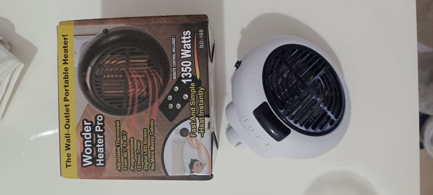 Customer photo review of Calefactor portátil 1350W