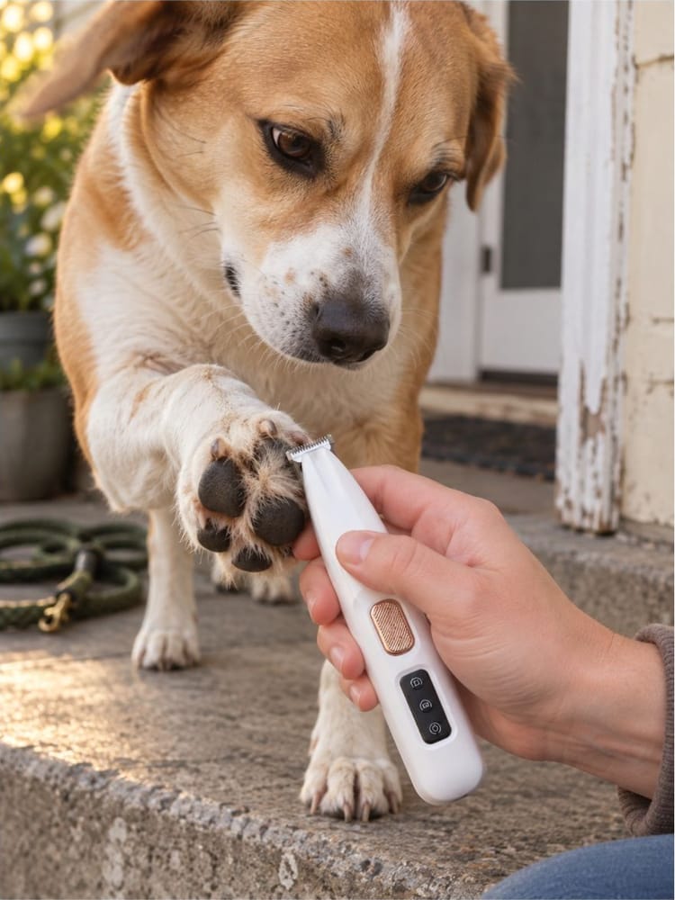 Customer photo review of HydroGuard LED Waterproof Paw Groomer
