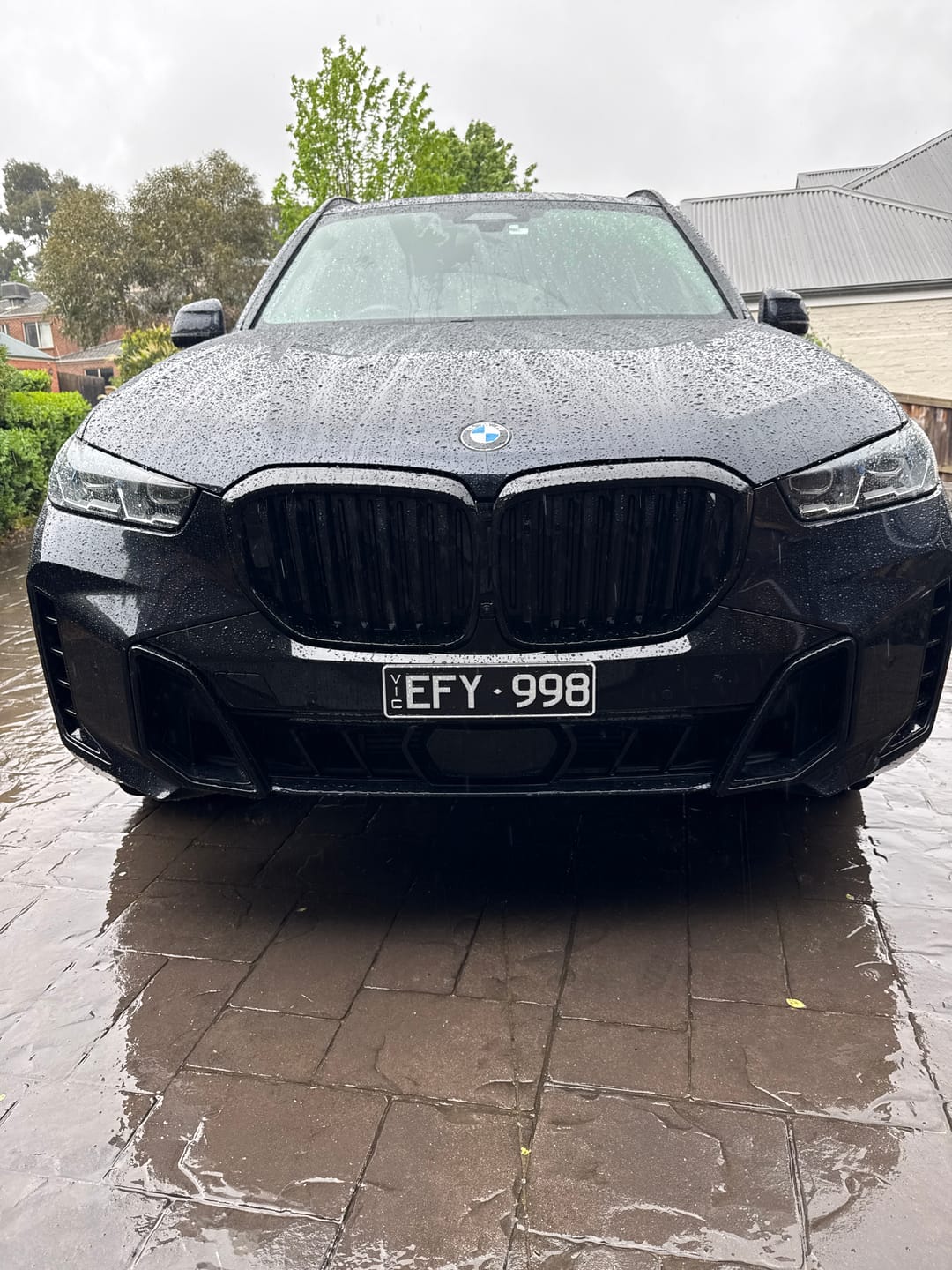 Customer photo review of ABS Glossy Black Front Kidney Grilles Fit For BMW【X5 G05 LCI】2023+