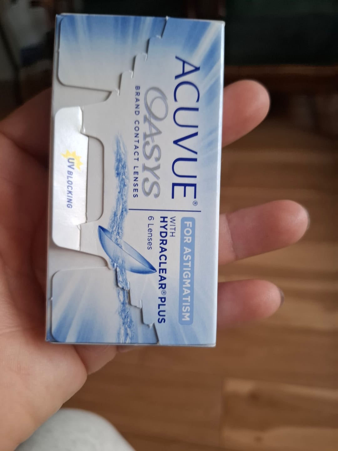 Customer photo review of Acuvue Oasys Astigmatísmo (tórico) con Hydraclear Plus