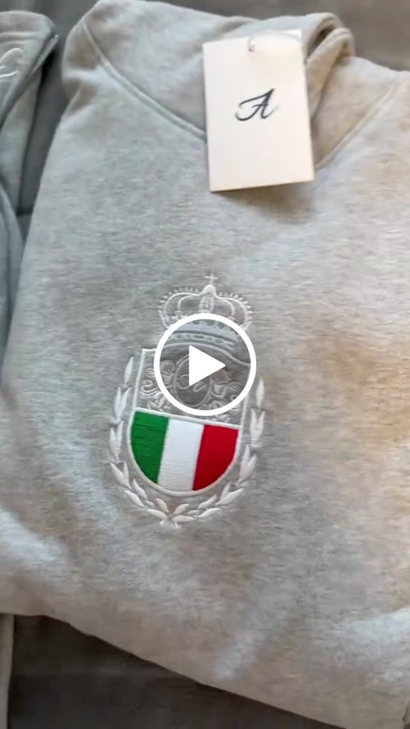 Customer video review of ITALIA HOODIE - GREY