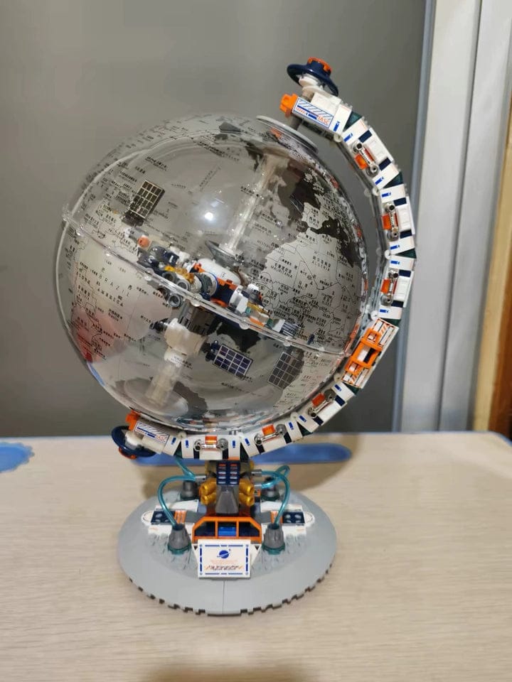 Customer photo review of Breaking Dawn Globe DIY Puzzle Assembling Toys Boys Gift Building Blocks Sets