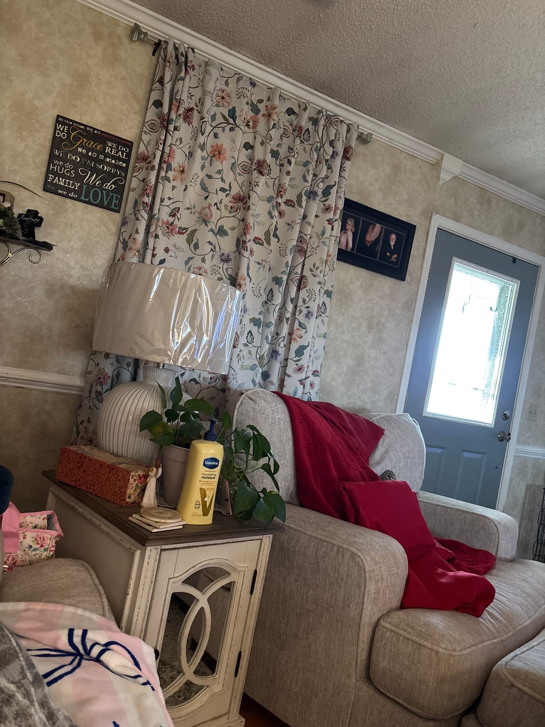 Customer photo review of Hattie Floral Blackout Curtains (2 Panels)