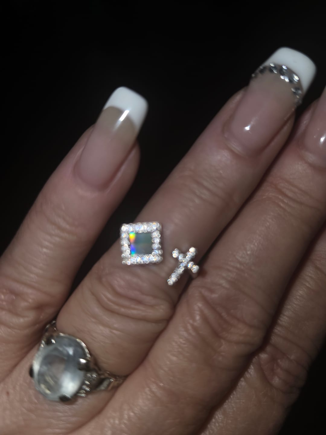 Customer photo review of Cross Bible Ring