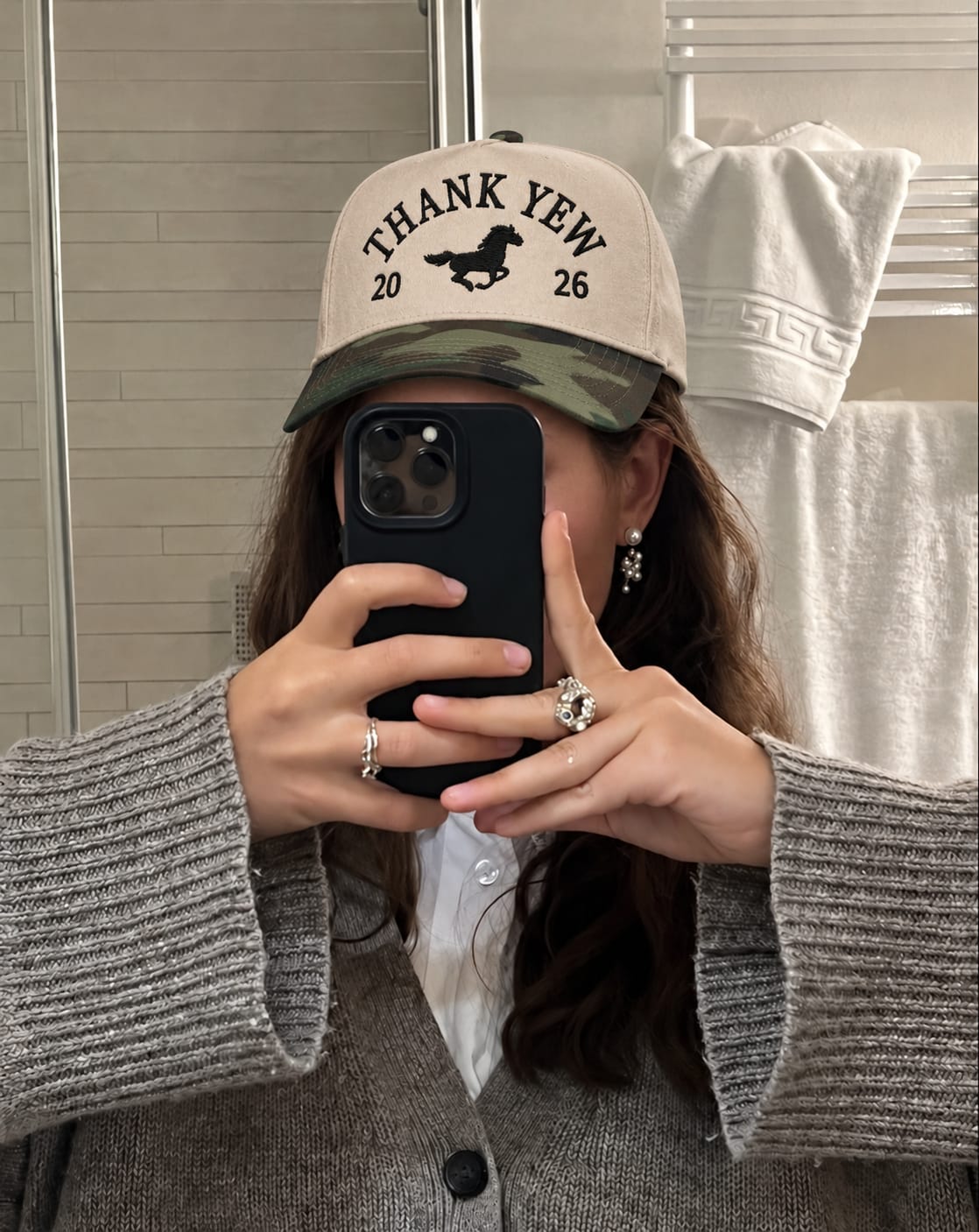 Customer photo review of Personalized Snapback Hat - Custom Text Embroidered Snapback Hat