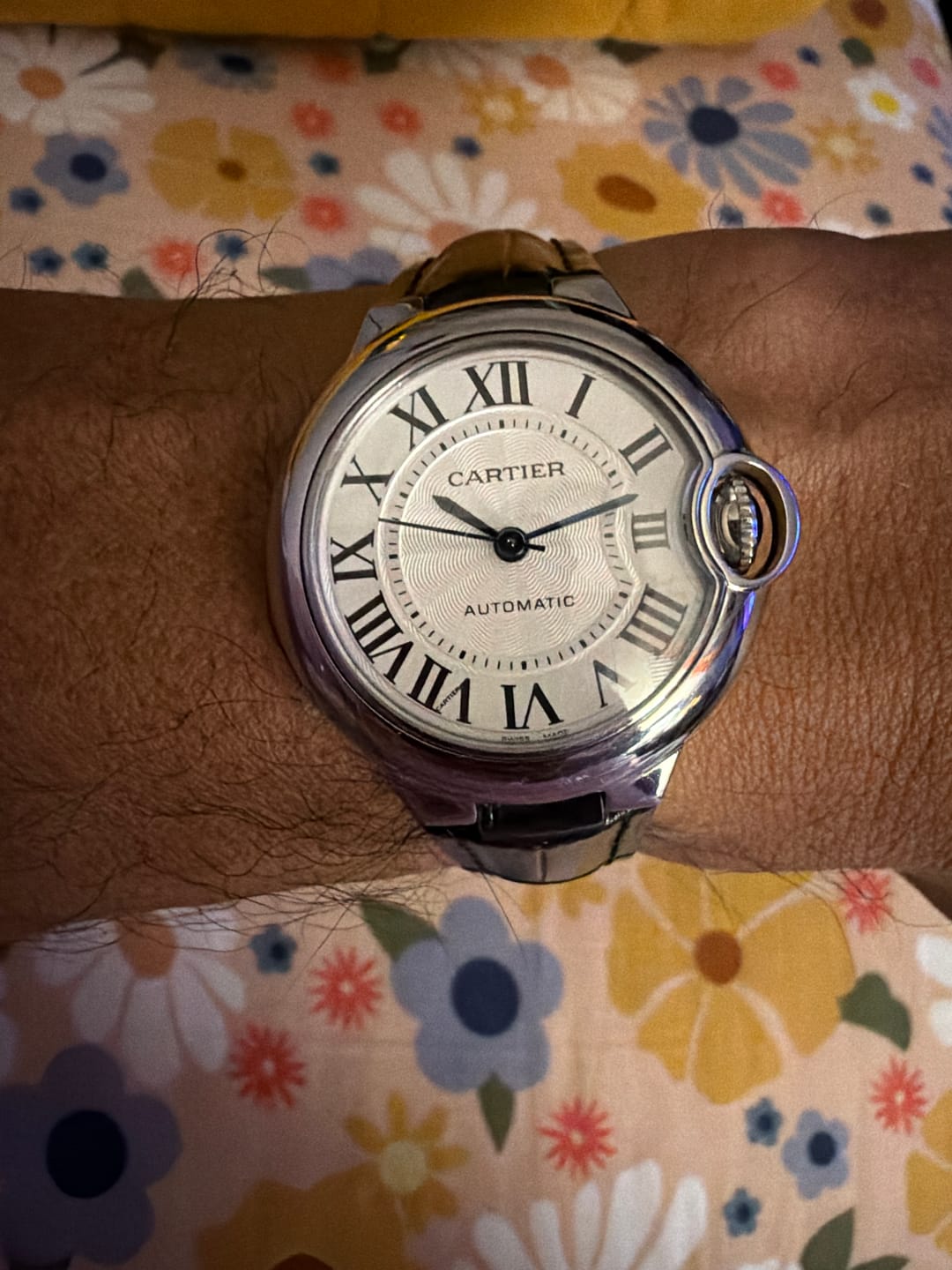 Customer photo review of BALLON BLEU 33MM AUTOMATIC WHITE DIAL LEATHER 2021