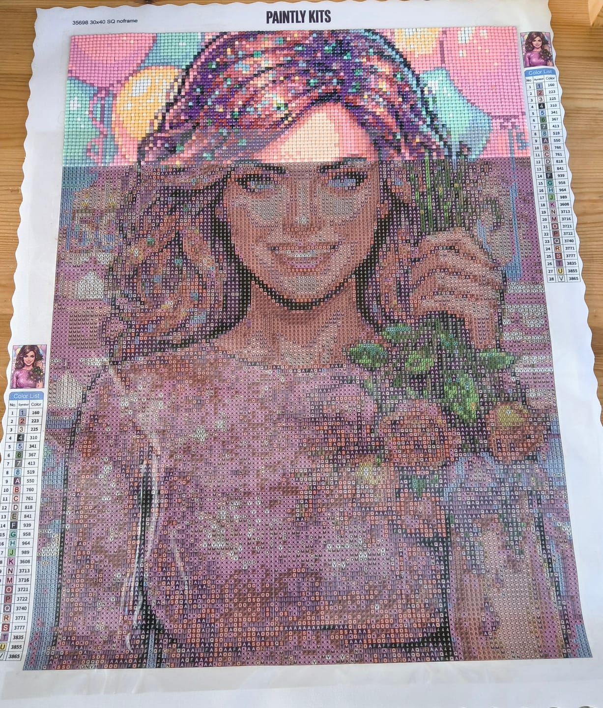 Customer photo review of Bouquet at Half Mast (Diamond Painting)