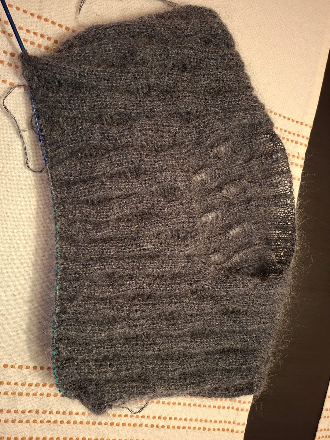 Customer photo review of Filcom art. Tramonto 8000, mohair silk, col. Thunderstorm Cloud