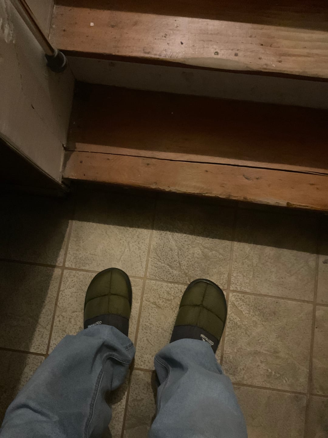 Customer photo review of Camp Slippers – Unisex – Closed-Back & Fleece-Lined