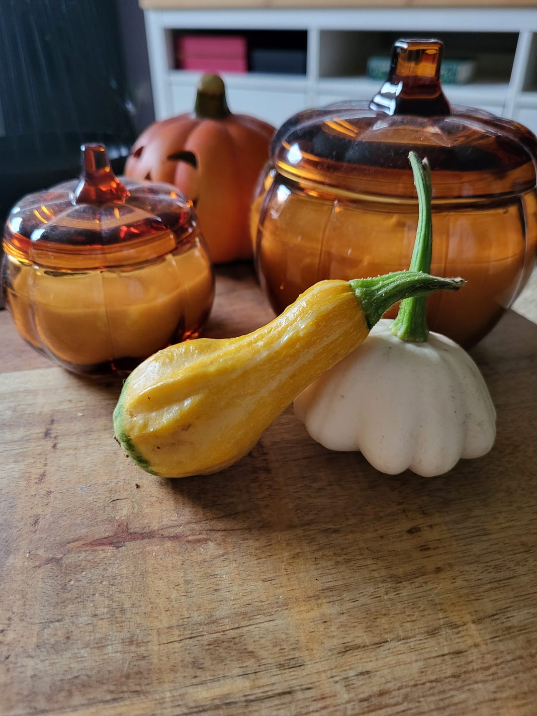 Customer photo review of Glaskürbis Kerzen Set (2-teilig) – Herbst & Halloween Deko Duftkerzen