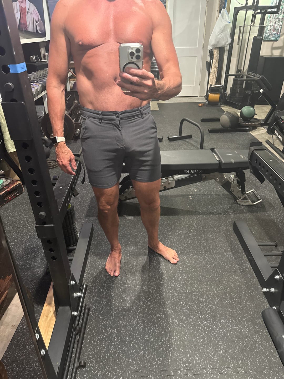 Customer photo review of Stretch Knit Short Sleeve Shirt - Black