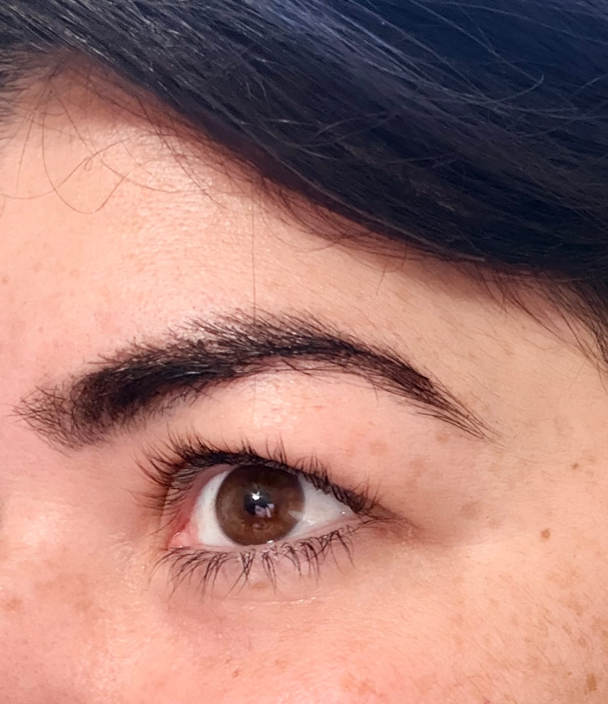 Customer photo review of What The Brow! Eyebrow & Lash Growth Serum