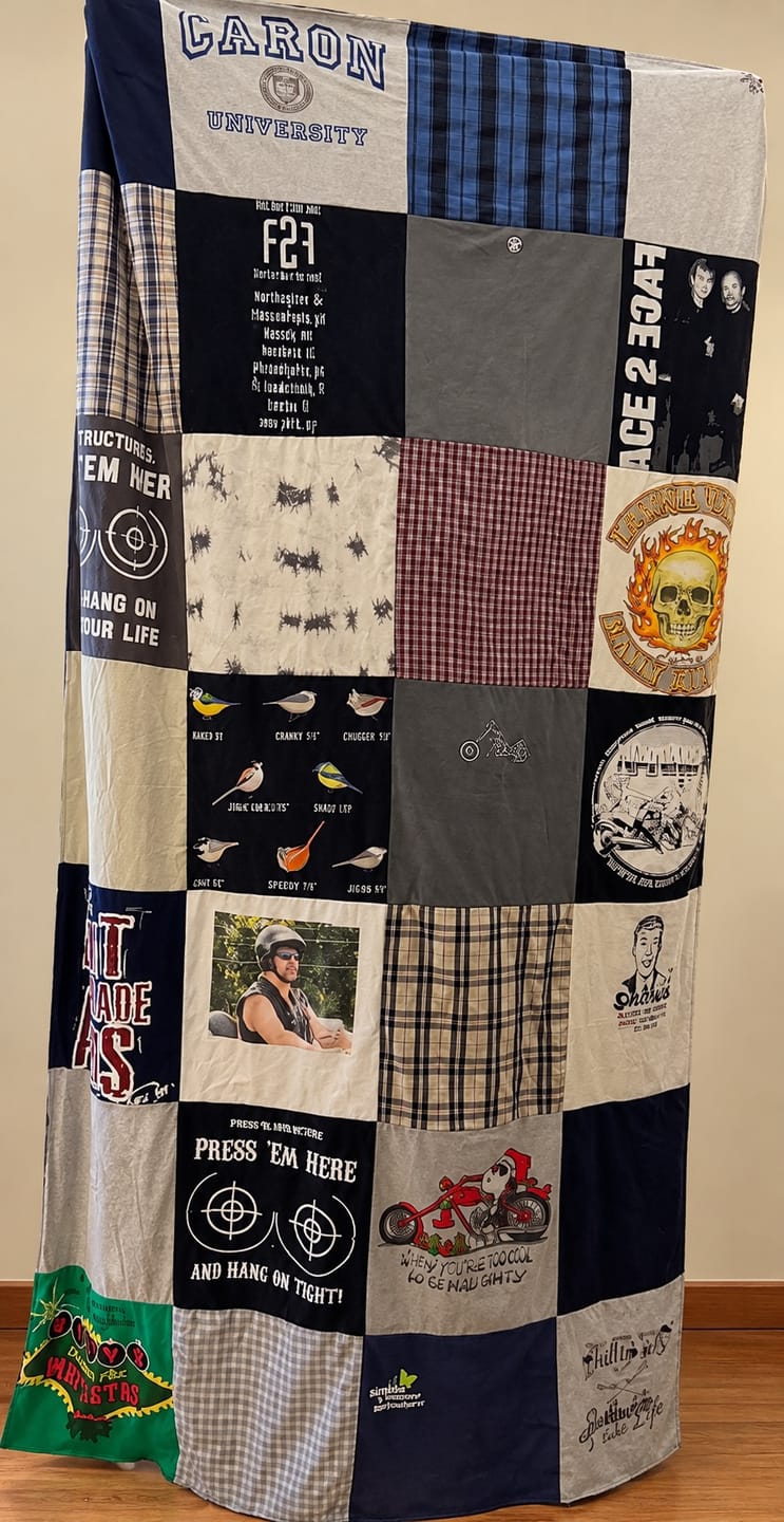 Customer photo review of Project Repat T-Shirt Quilt