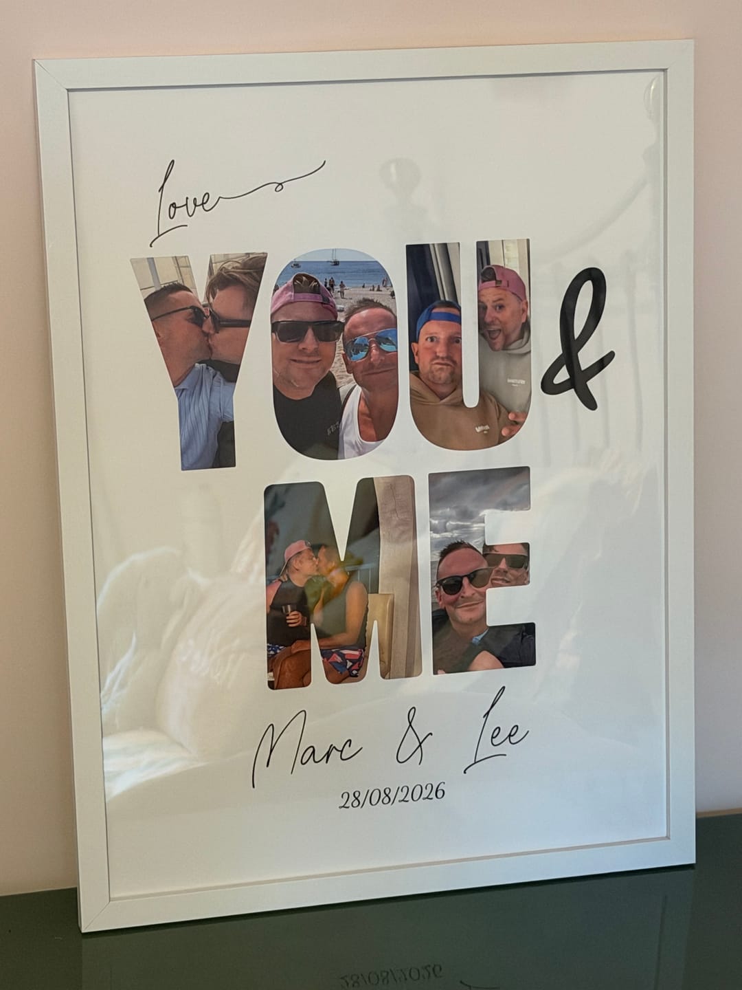 Customer photo review of You & Me - Personalized Poster