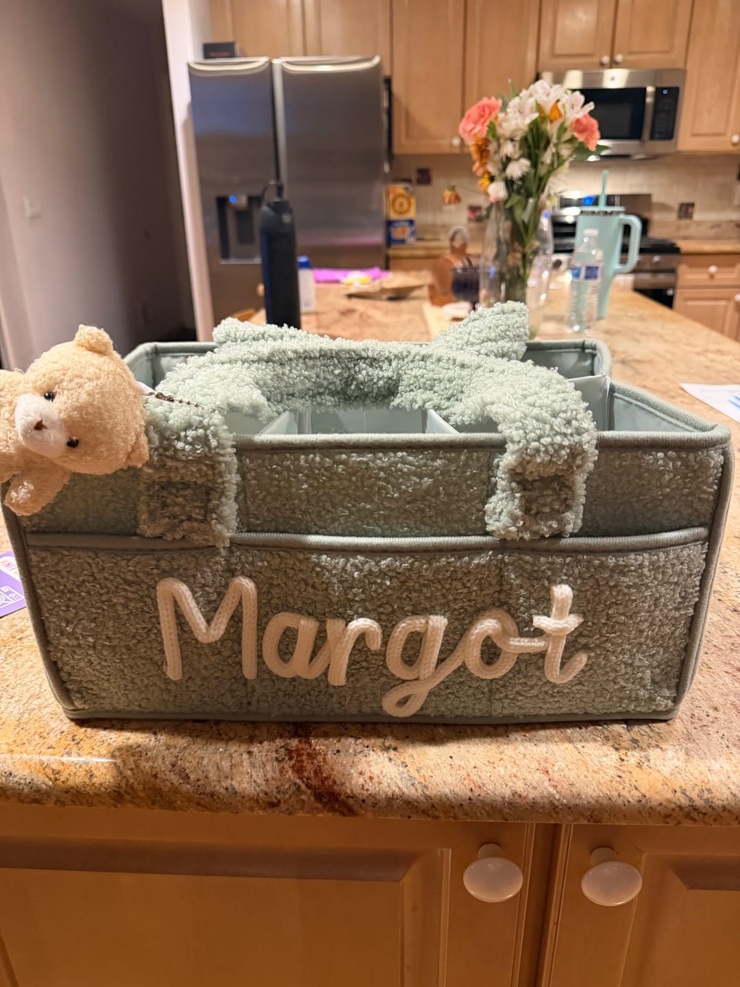 Customer photo review of K&C - Personalized Baby Storage Basket