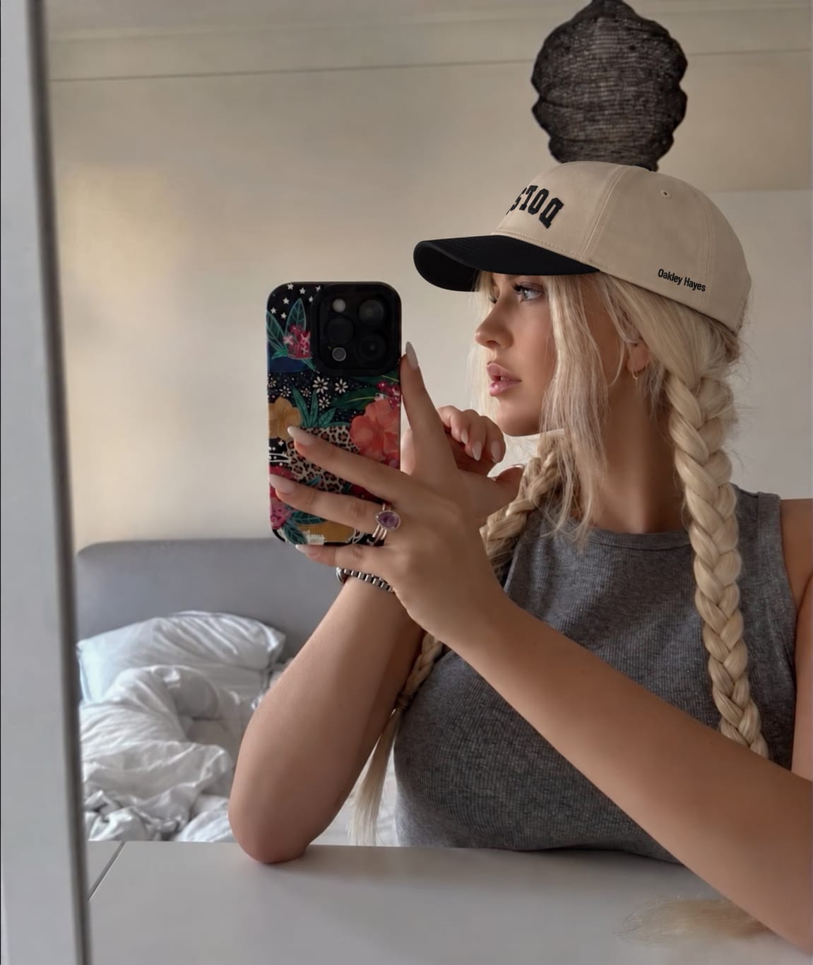 Customer photo review of Upside Down Snapback Hat - Custom Text Snapback Hat
