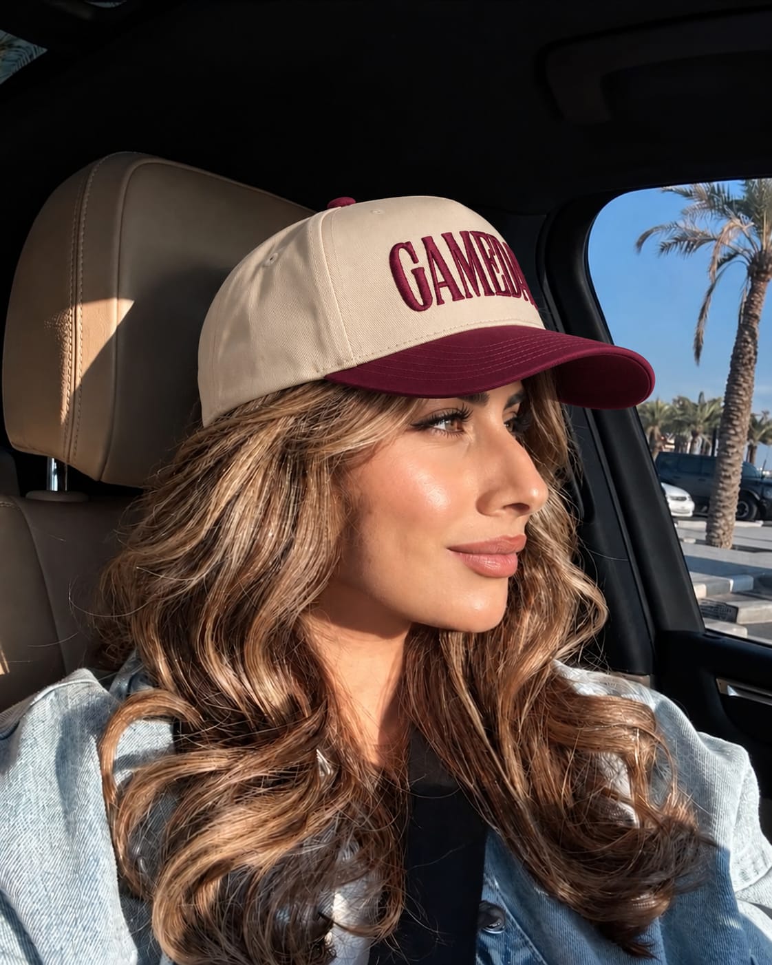 Customer photo review of Custom Embroidered Gameday Snapback Hat – Football Mom Team Cap
