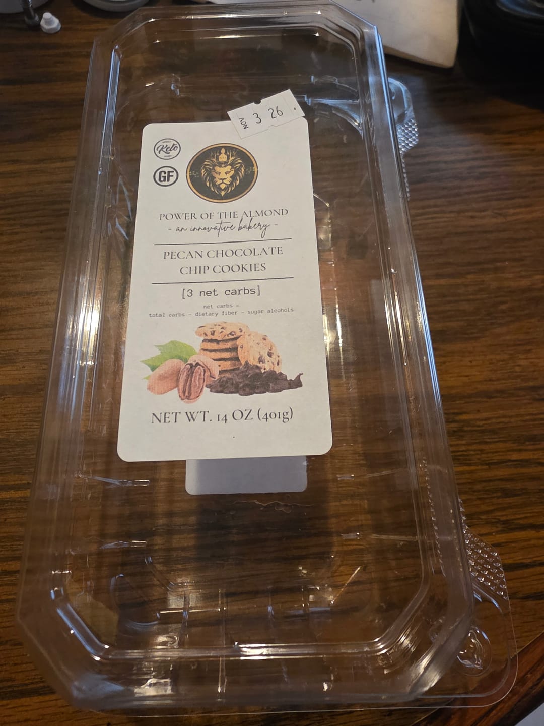 Customer photo review of Low Carb Keto Pecan Chocolate Chip Cookies