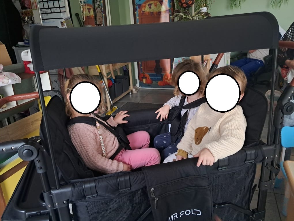 Customer photo review of P-Series Luxe 4-zits kinderkar