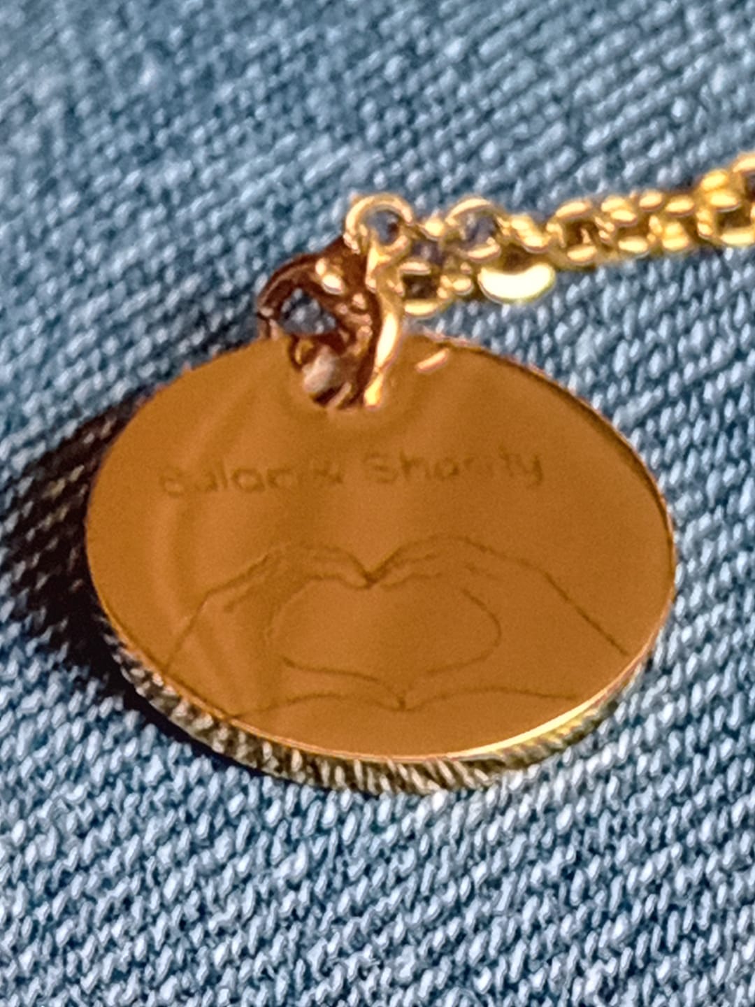 Customer photo review of Halskette mit Gravur