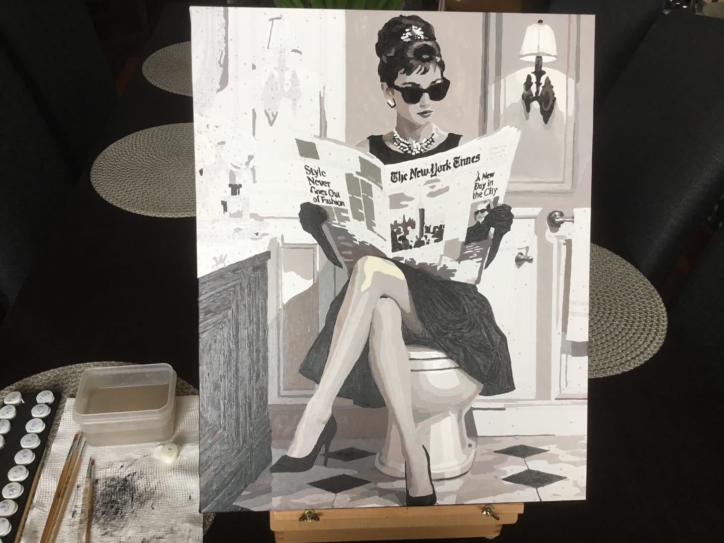 Customer photo review of Timeless Glamour | Paint by Number