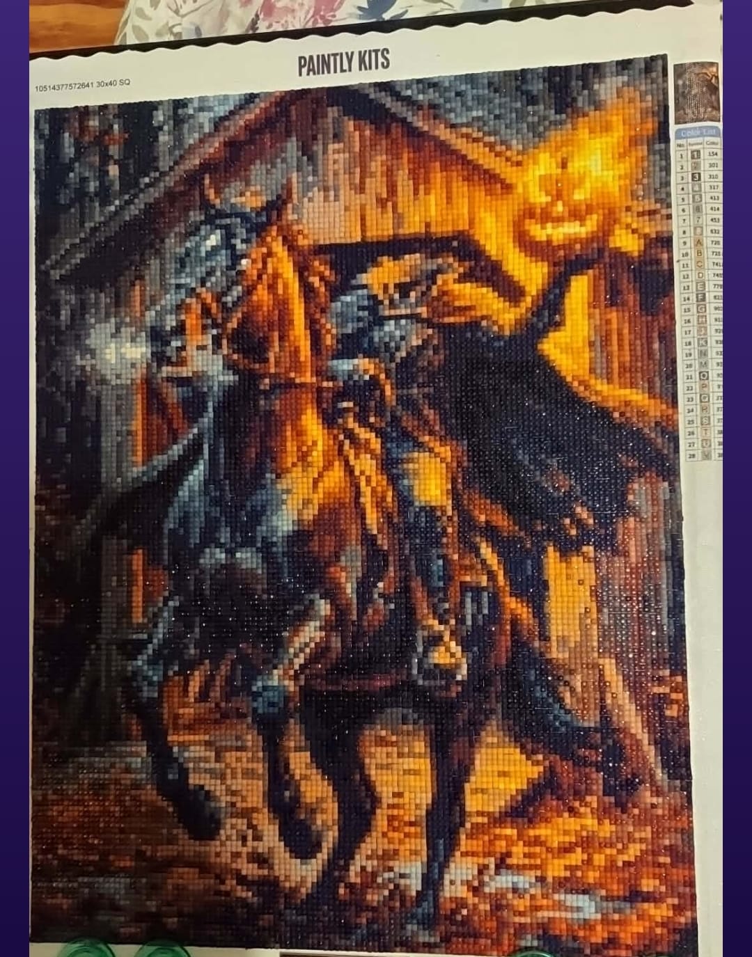 Customer photo review of The Headless Horseman (Diamond Painting)