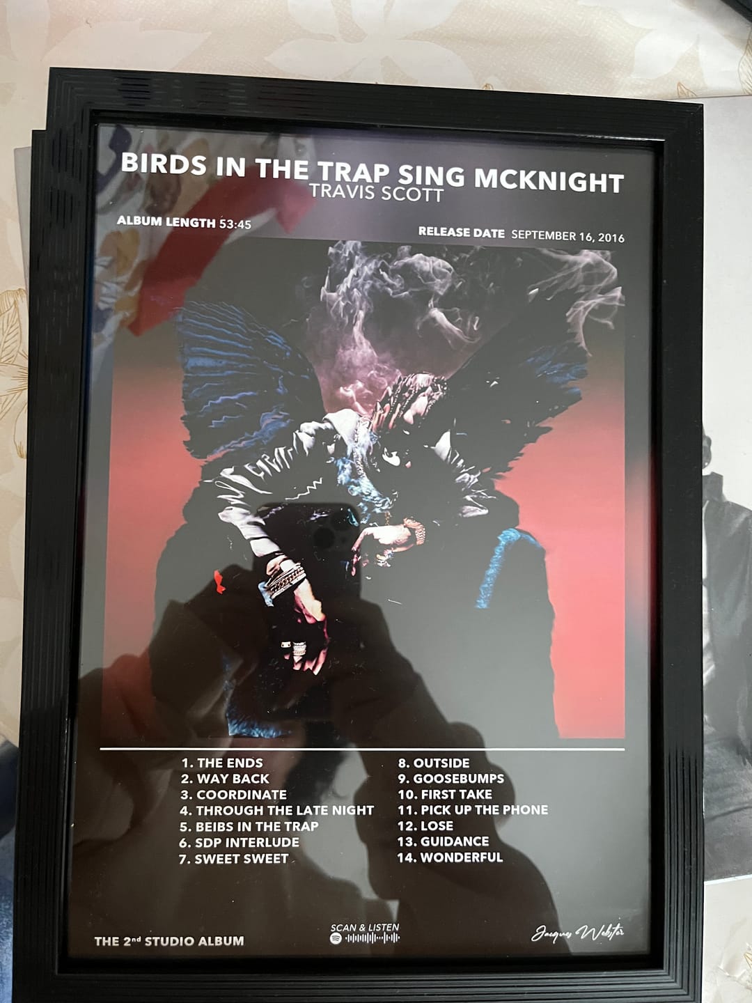Customer photo review of Poster Birds In The Trap Sing Mcknight Travis Scott