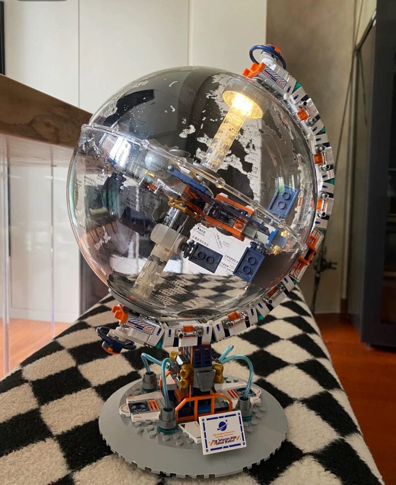 Customer photo review of Breaking Dawn Globe DIY Puzzle Assembling Toys Boys Gift Building Blocks Sets