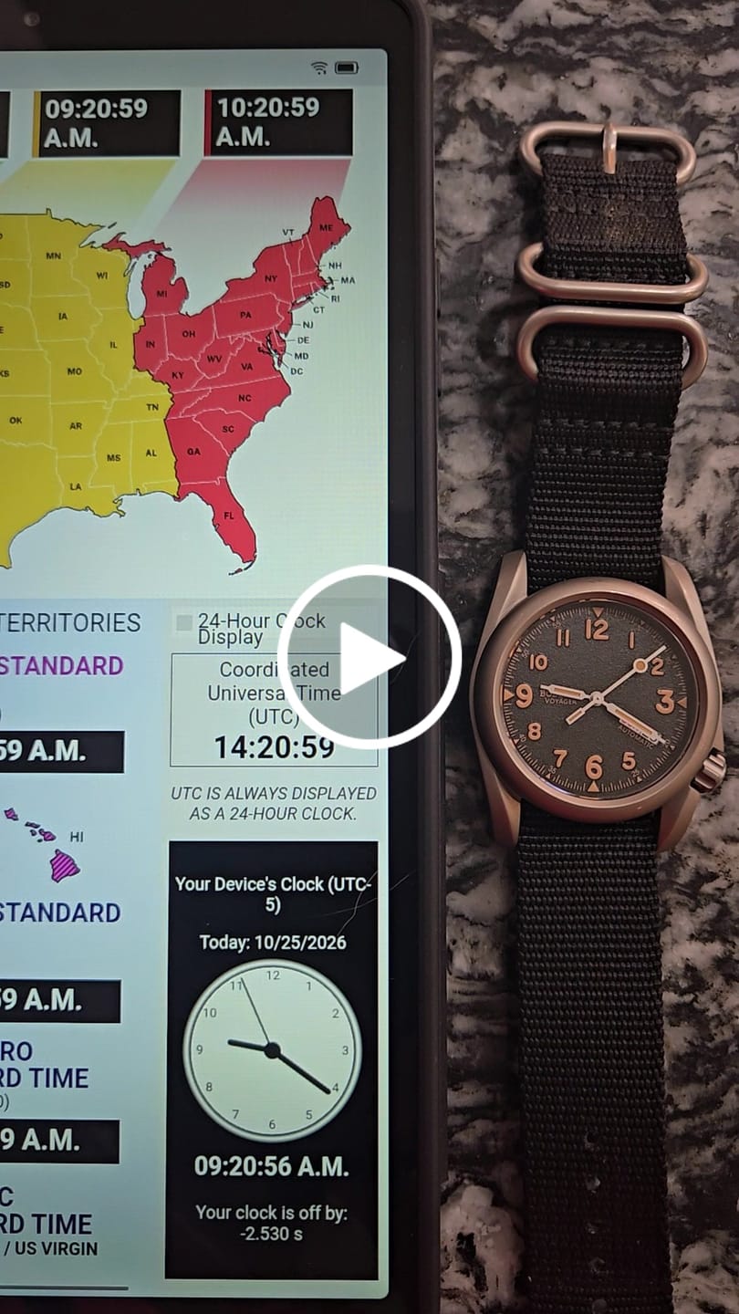 Customer video review of VOYAGER - 100M Waterproof Titanium Automatic Field Watch | Volcanic Gray-Day,Date