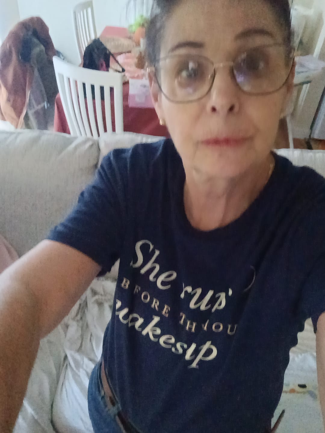 Customer photo review of Before The House Wakes T-Shirt