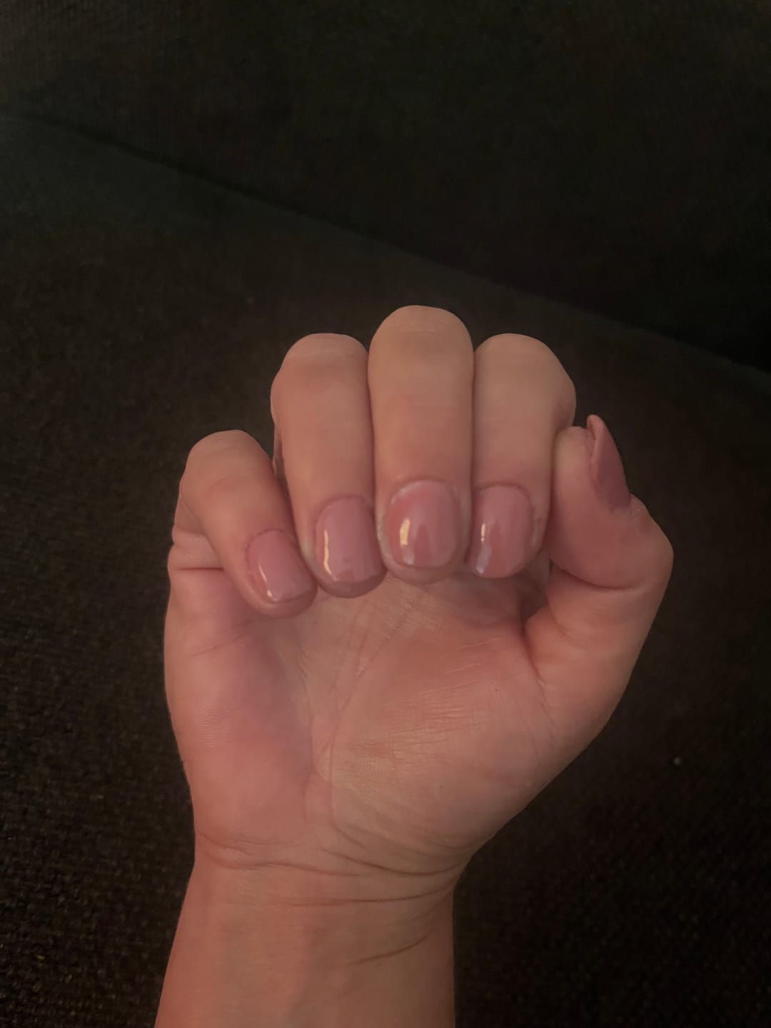 Customer photo review of Auburn Umber Dipping Powder