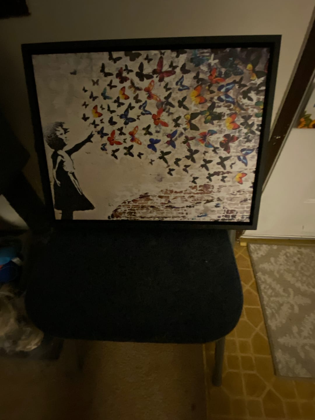 Customer photo review of Banksy Butterfly Girl