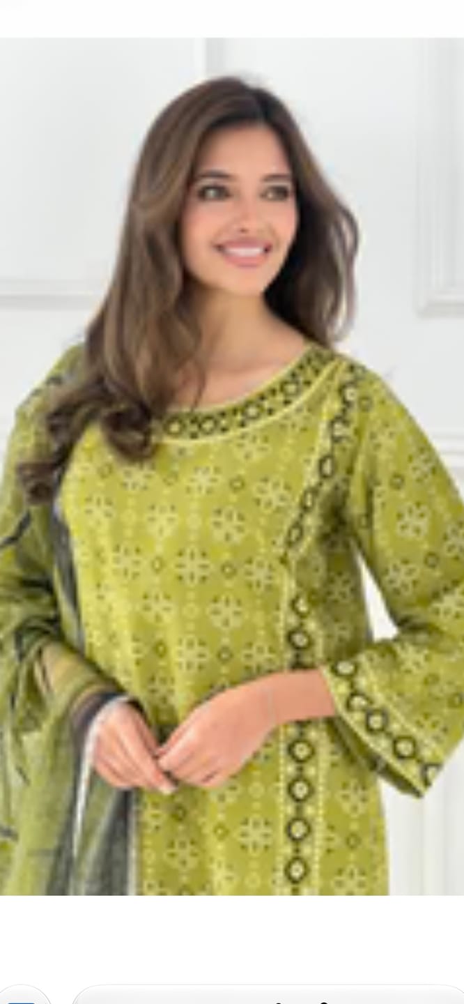 Customer photo review of RBY-101 Readymade Khadar silk Ajrak Suit