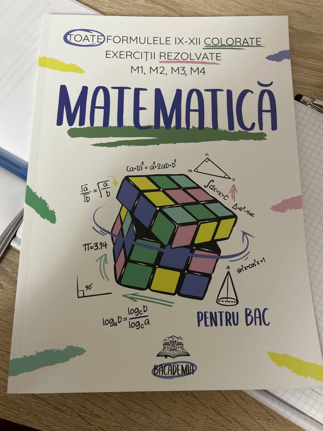 Customer photo review of Carte Matematică Bacalaureat (M1, M2, M3, M4) Bacademia
