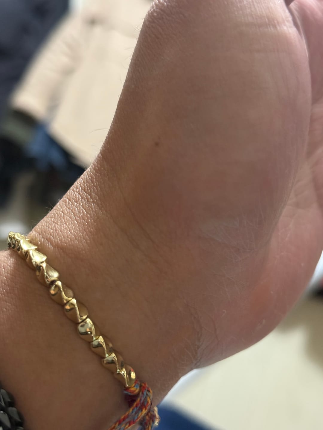 Customer photo review of Tibetan Copper Beads Bracelet