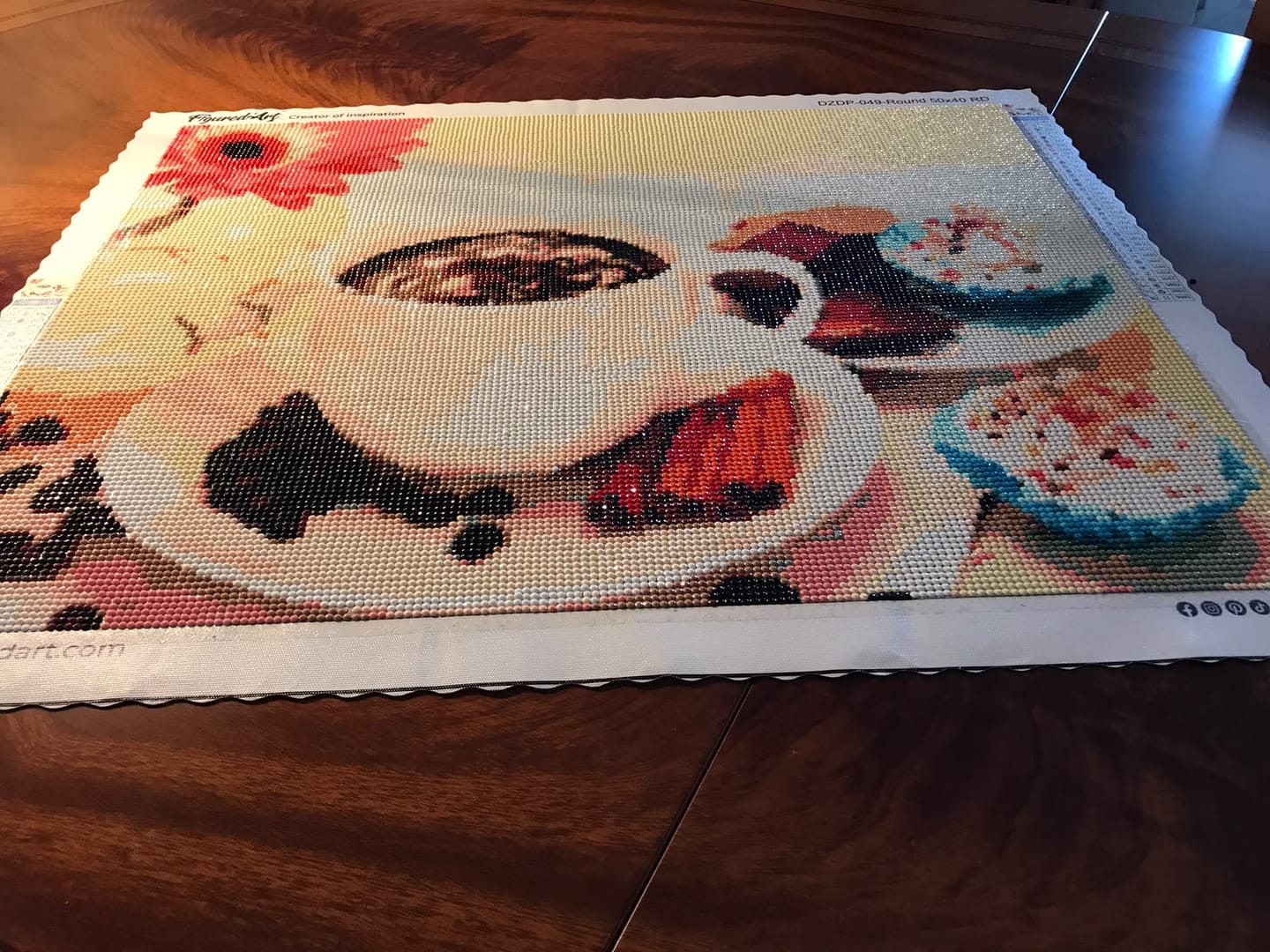 Customer photo review of Broderie Diamant - Café de mon Enfance