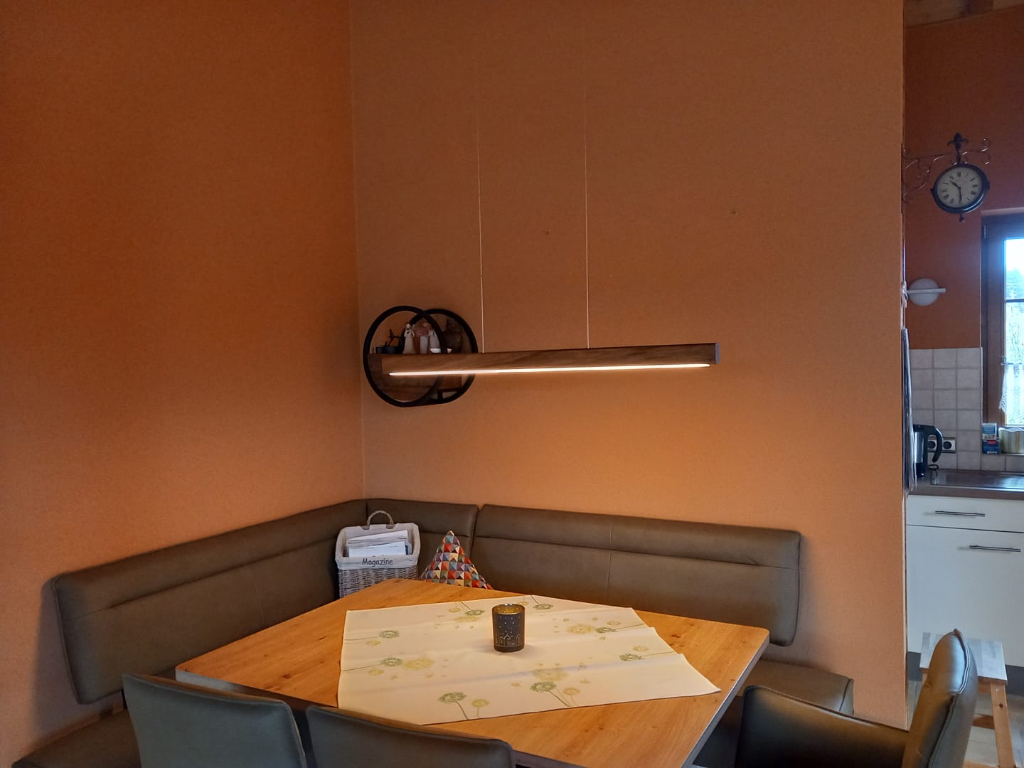 Customer photo review of Designer Pendelleuchte aus Massivholz, LED-Pendelleuchte - Tara