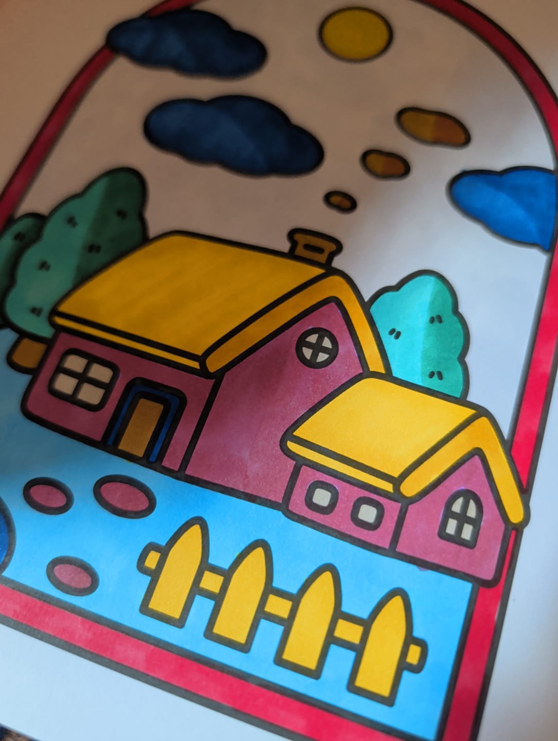 Customer photo review of Ohuhu Honolulu Brush Markers - Large Set
