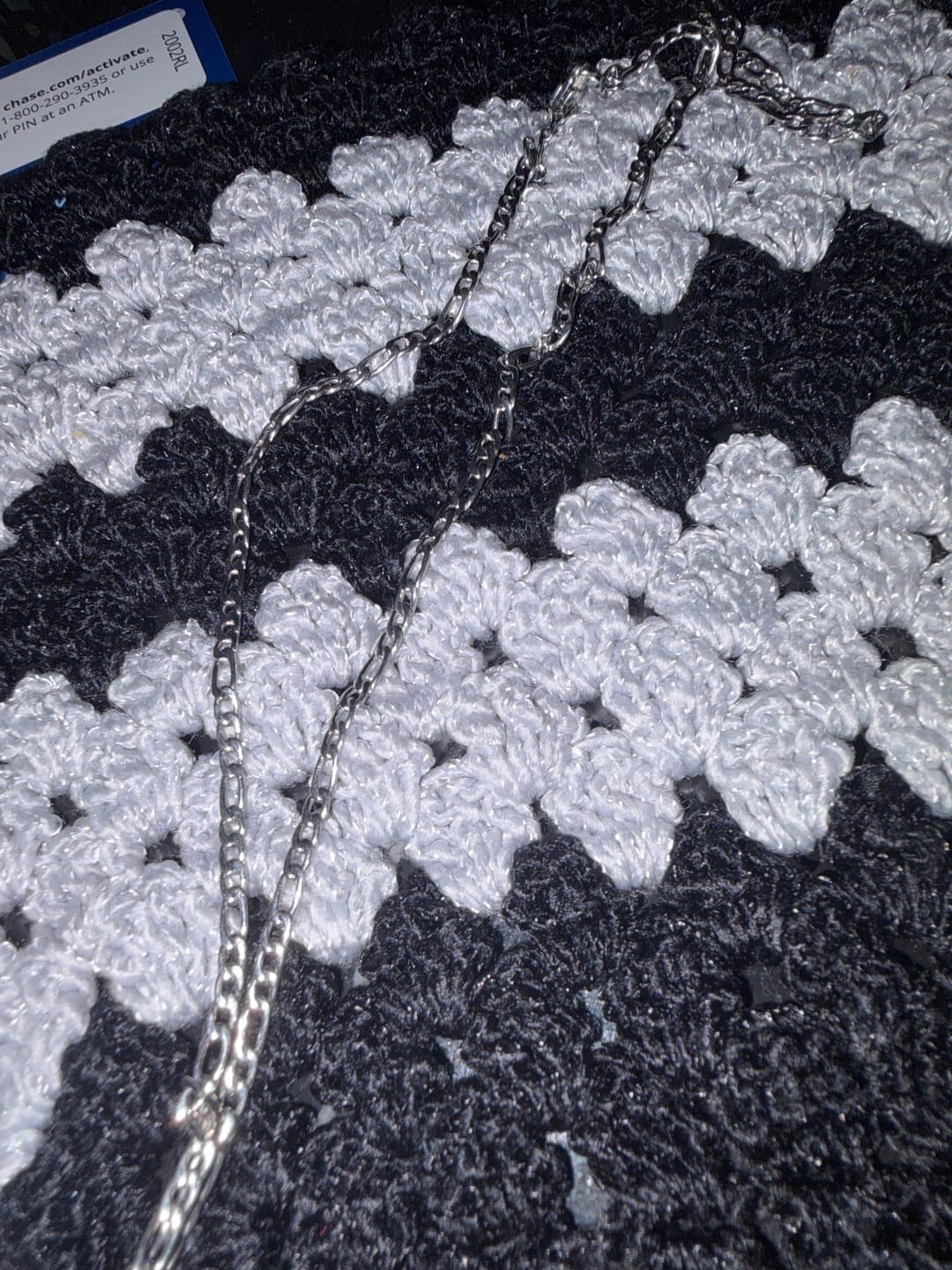 Customer photo review of STAINLESS STEEL FIGARO CHAIN