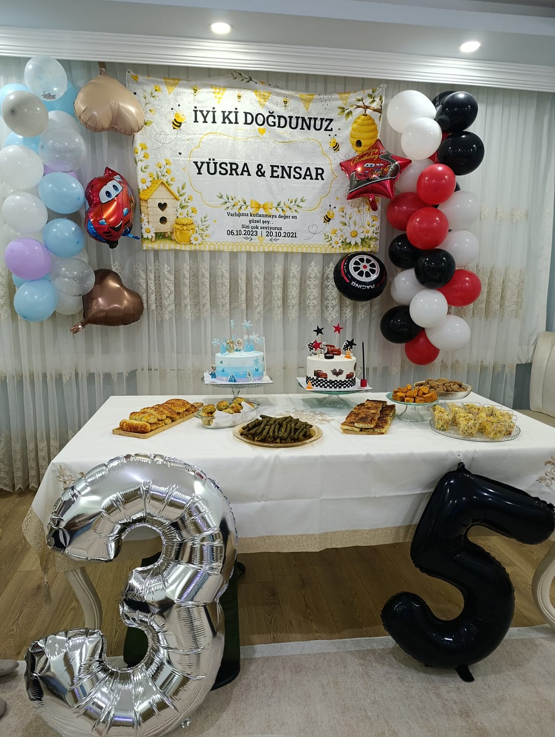 Customer photo review of Doğum Günü Duvar Örtüsü