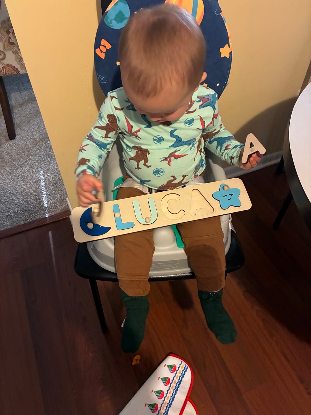 Customer photo review of Personalized Wooden Name Puzzle