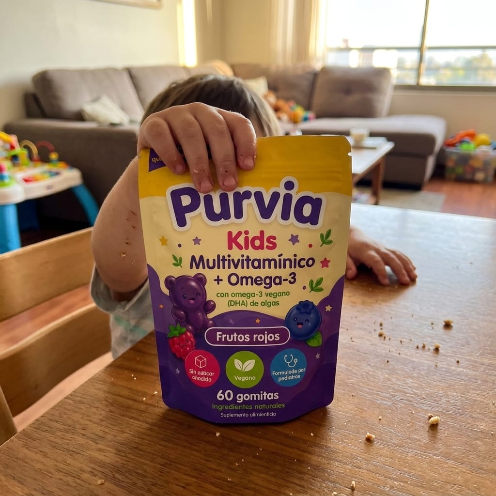 Customer photo review of Purvia Multivitamínico Infantil con Omega-3